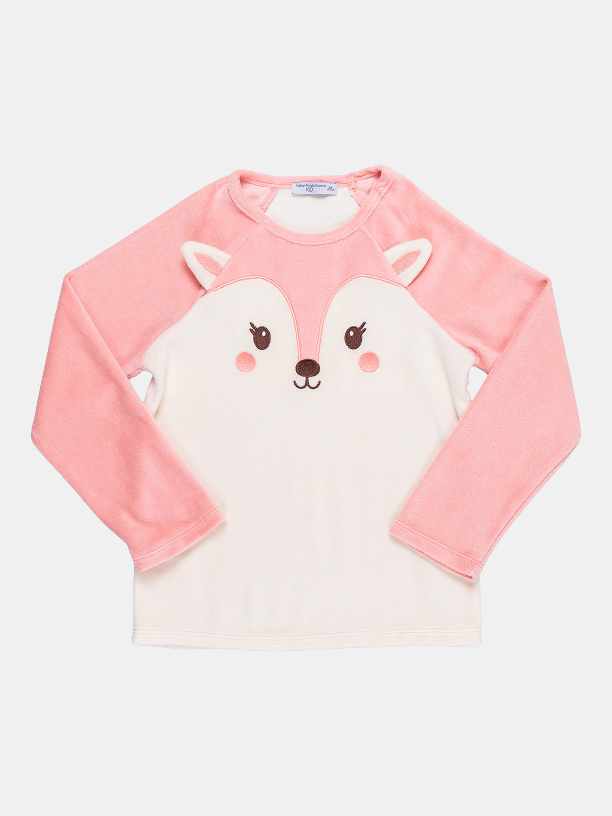 Pyjama renard en velours fille (3-8A)