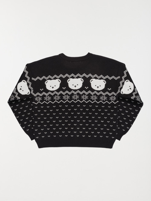 Pull de Noël ourson fille...