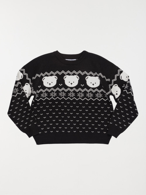 Pull de Noël ourson fille...