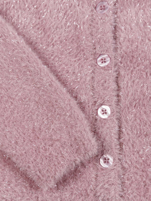 Gilet quartz rose fille...