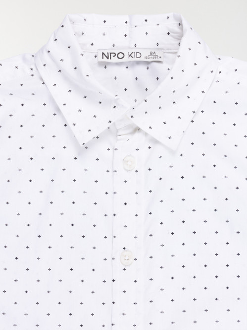 Chemise imprimée blanche...