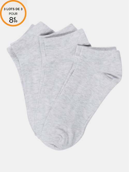  Lot 3 paires de socquettes...