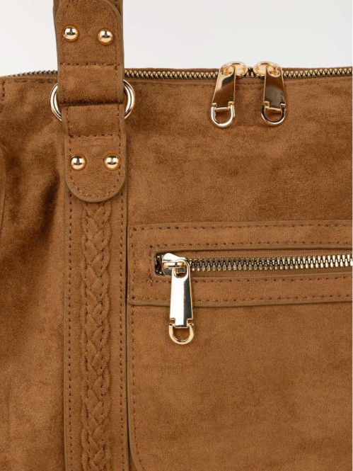 Sac à main détails dorés femme