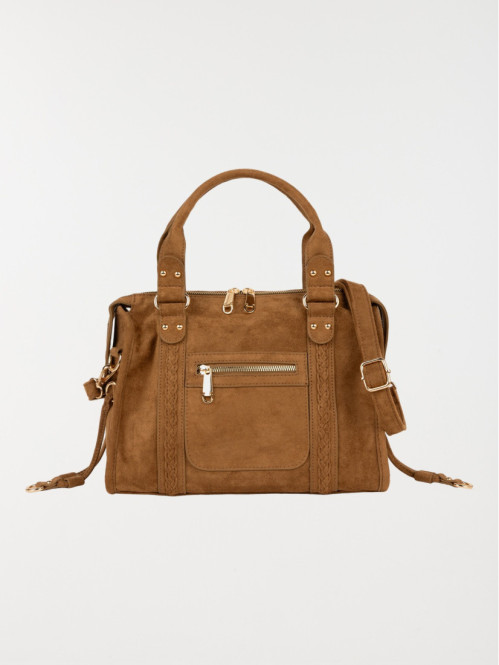 Sac à main détails dorés femme