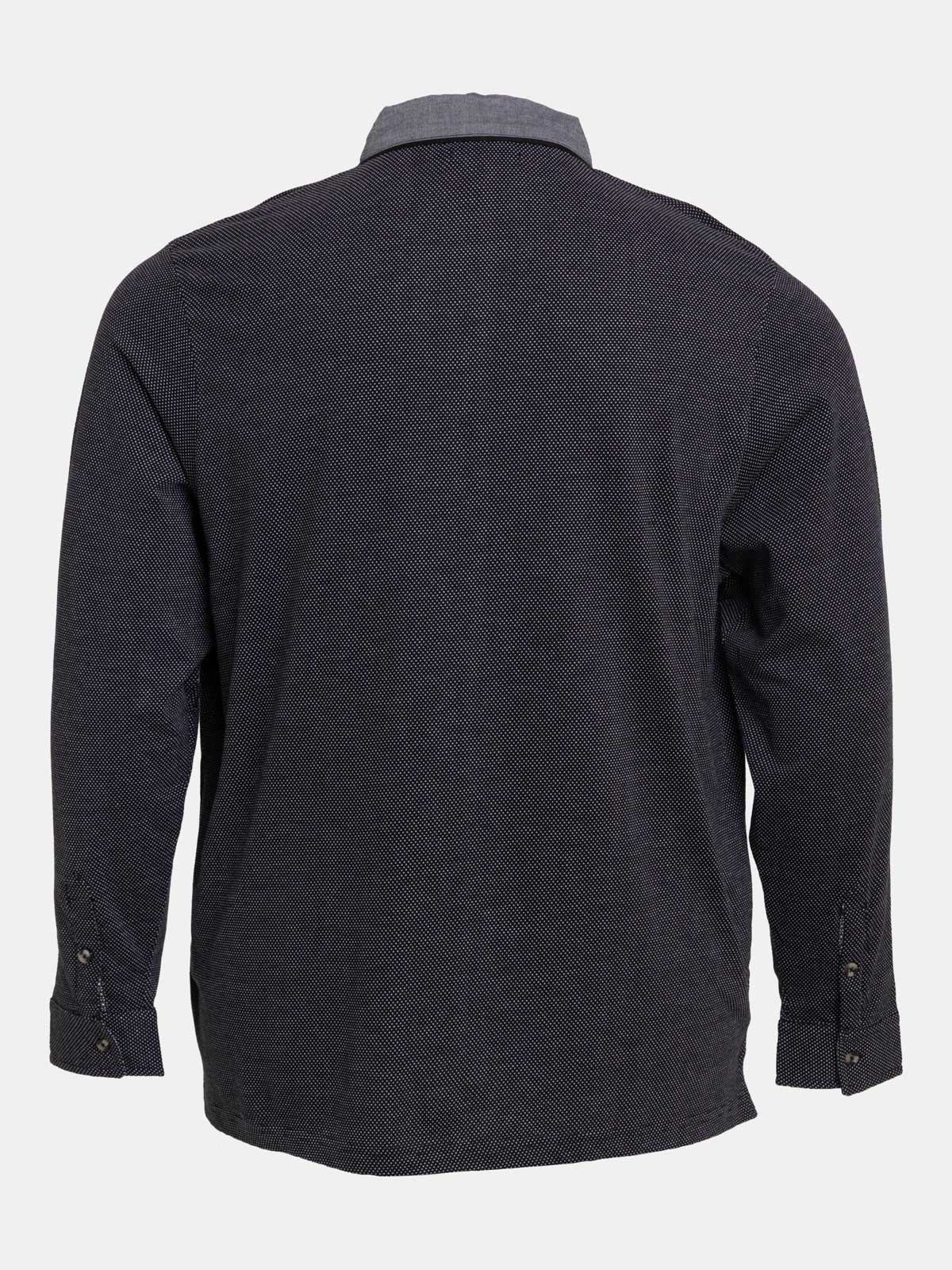 Polo noir homme grande taille