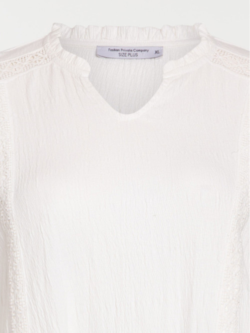 T-shirt écru femme grande...