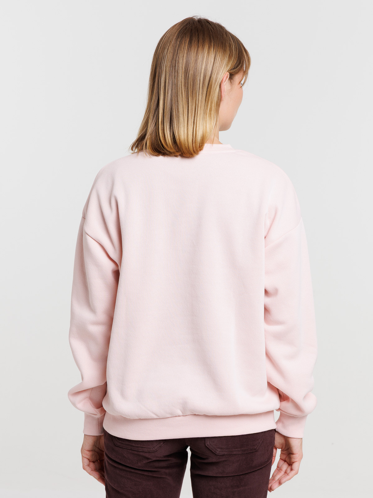 Sweat message rose doux femme Sweat message rose doux femme