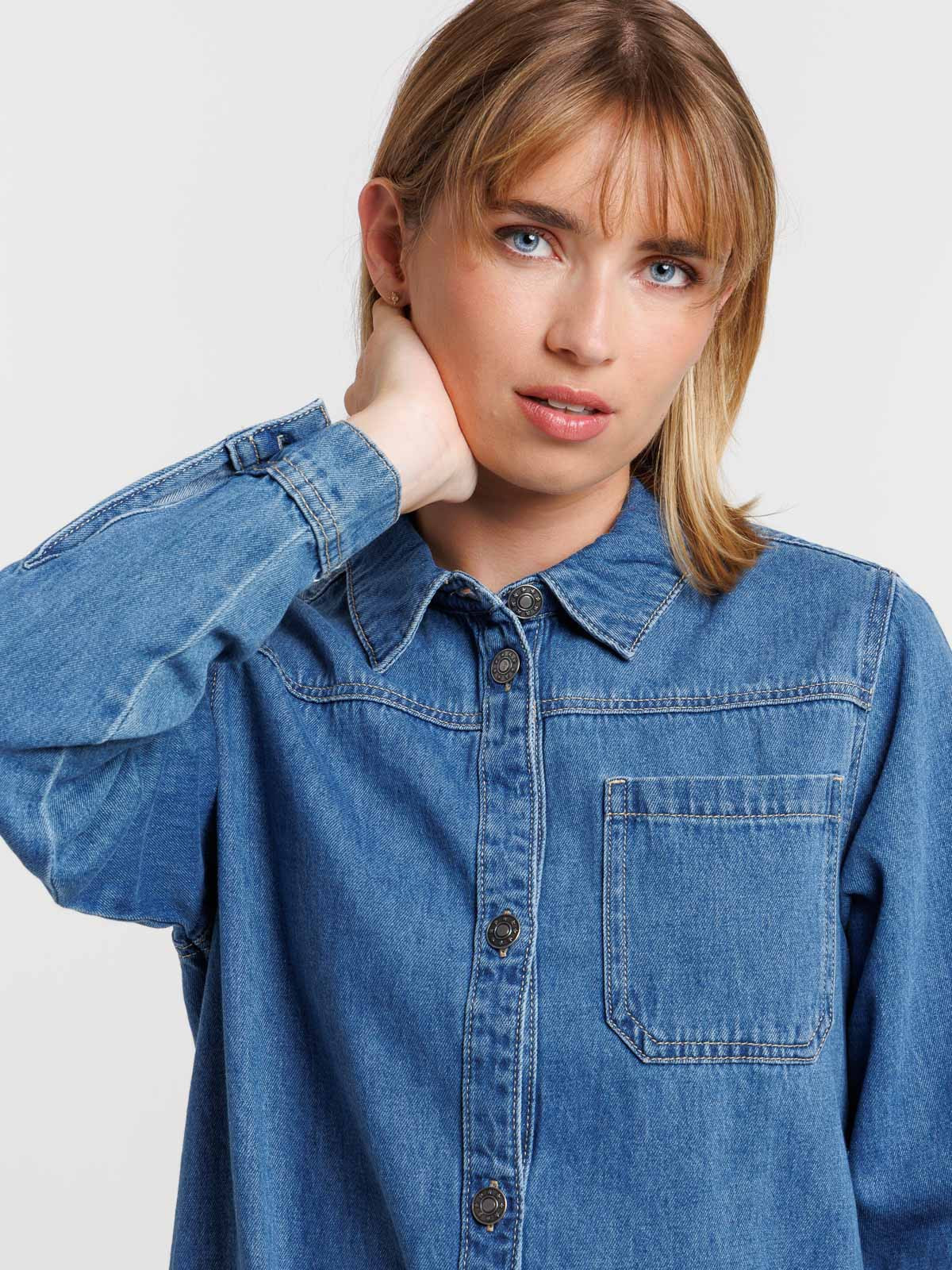 Robe en jean dark stone femme Robe en jean dark stone femme