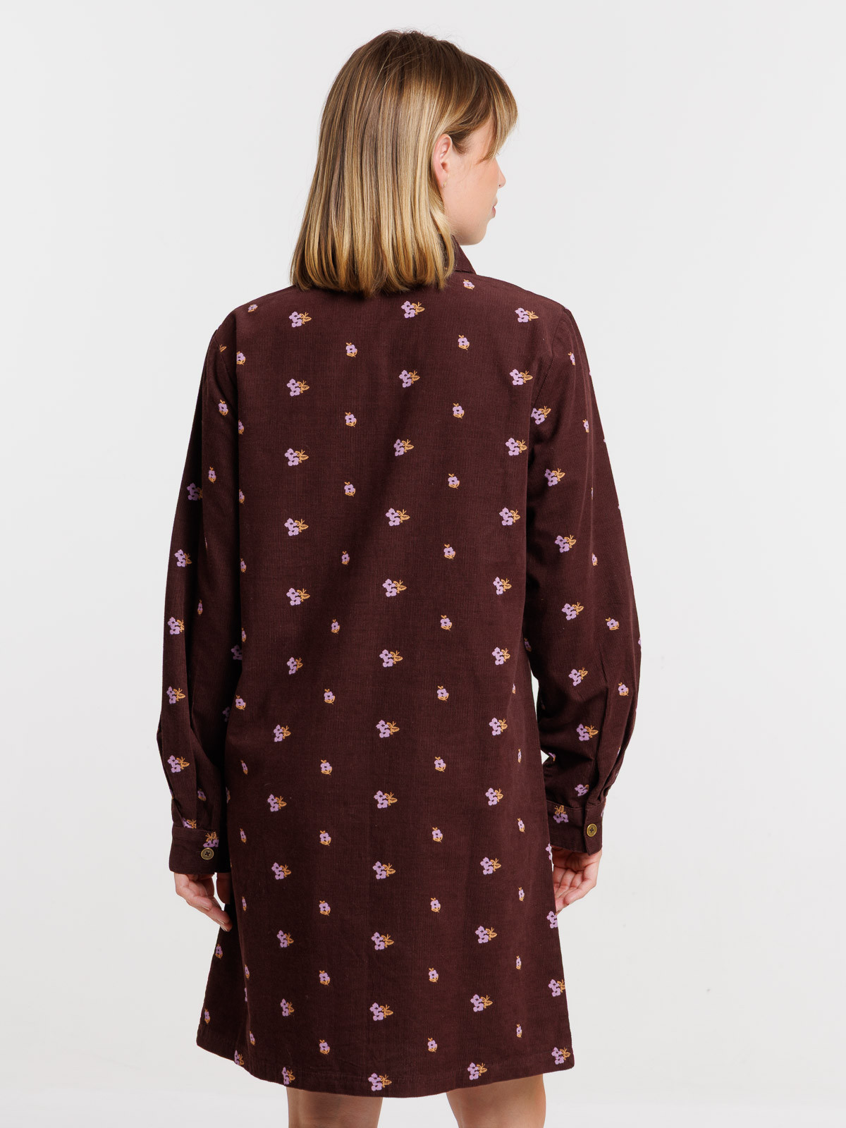 Robe courte fleurie en velours femme Robe courte fleurie en velours femme