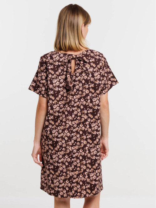 Robe courte fleurie femme
