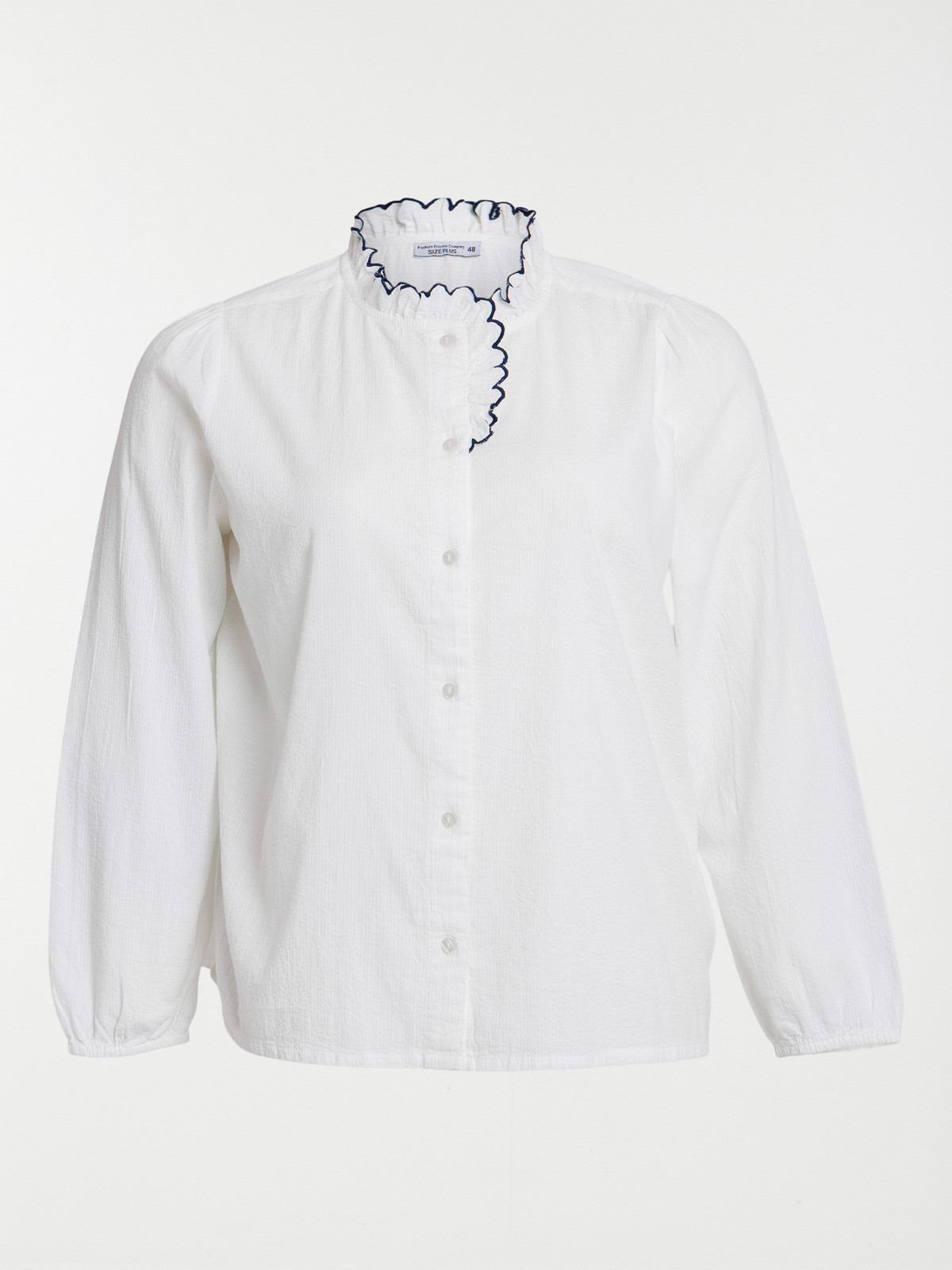 Chemise col montant grande taille femme Chemise col montant grande taille femme