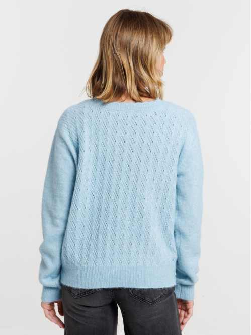 Pull réversible bleu...