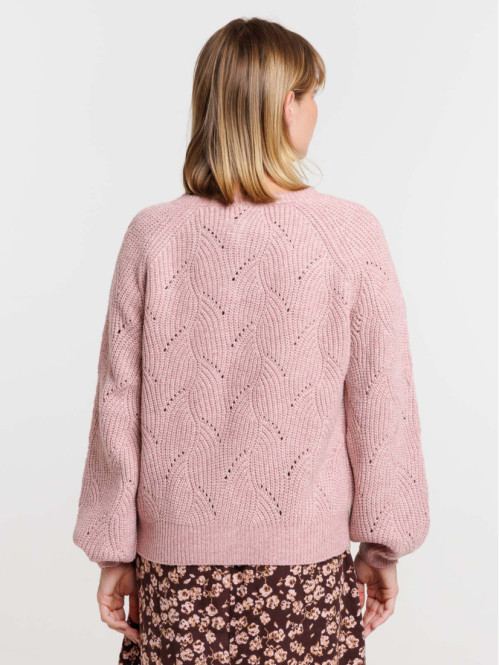 Gilet quartz rose motif...