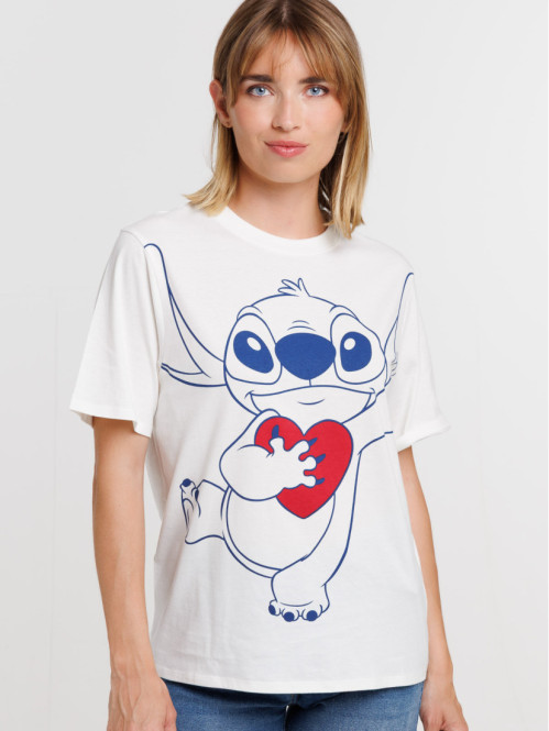 T-shirt motif STITCH femme