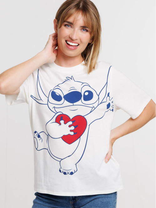 T-shirt motif STITCH femme
