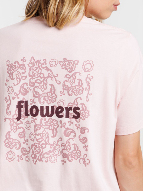 T-shirt motif flowers dos...