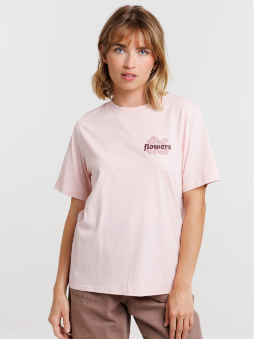 T-shirt motif flowers dos...