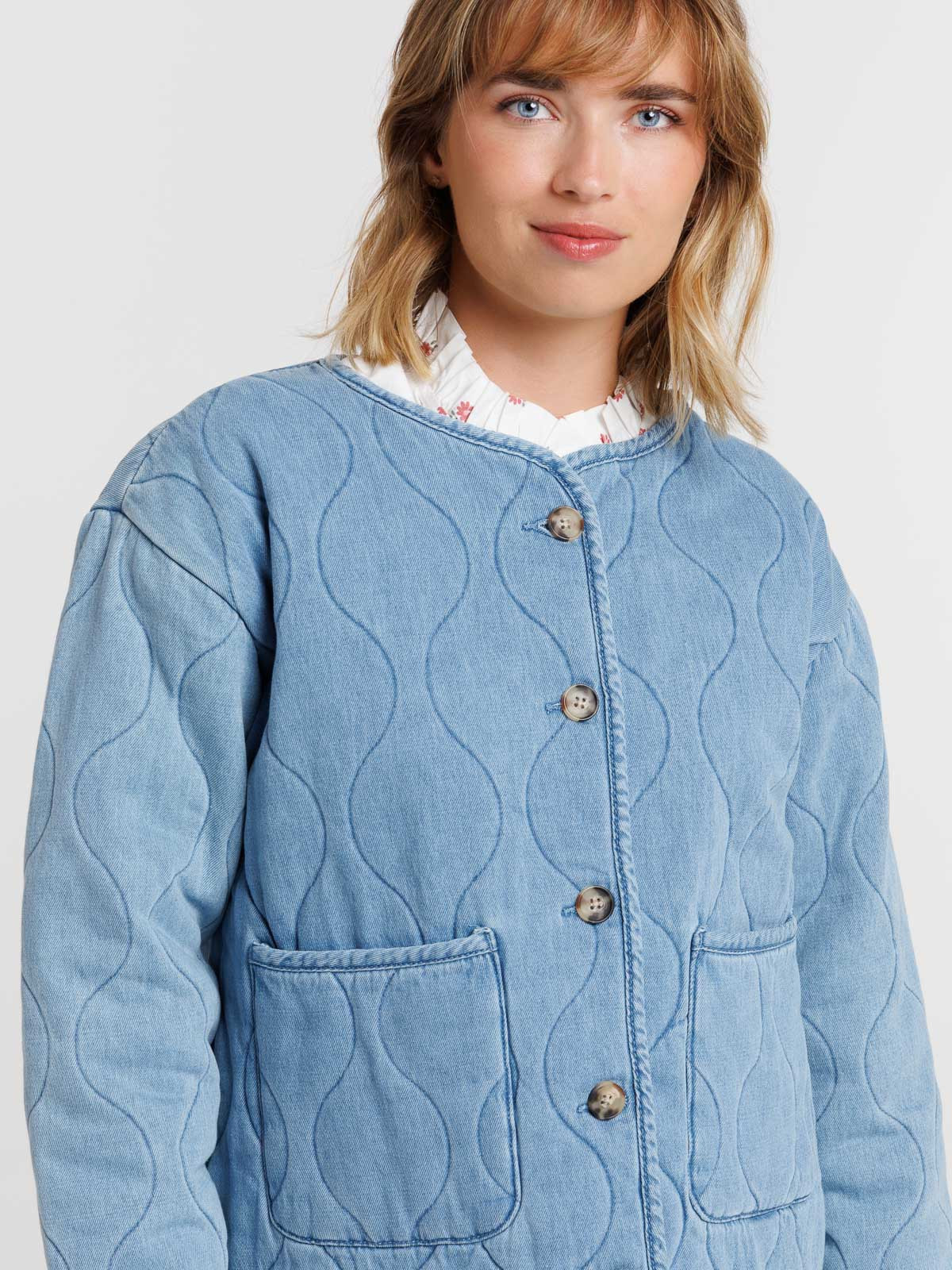 Veste jean double stone femme Veste jean double stone femme