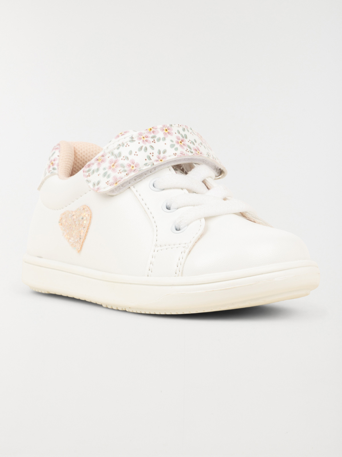 Baskets fleuries et coeur fille (20-23) Baskets fleuries et coeur fille (20-23)