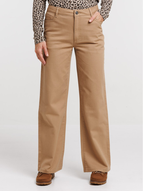 Pantalon coupe large en...
