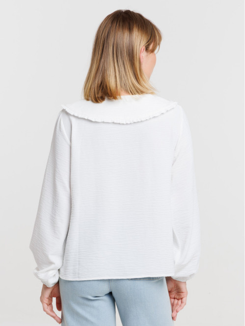 Blouse col claudine avec...