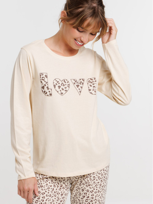 Pyjama léopard femme