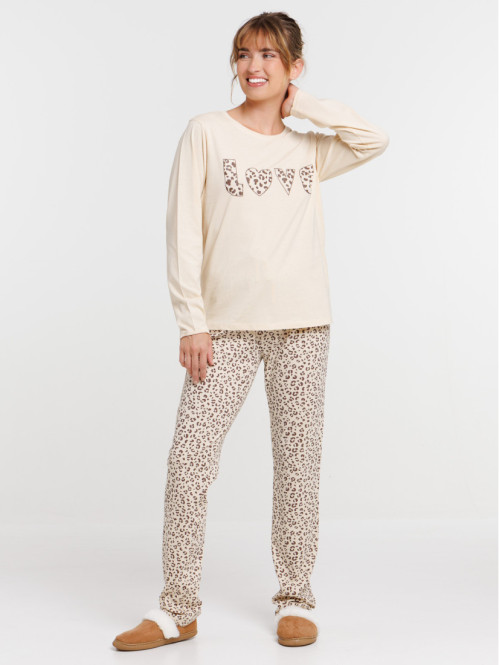 Pyjama léopard femme