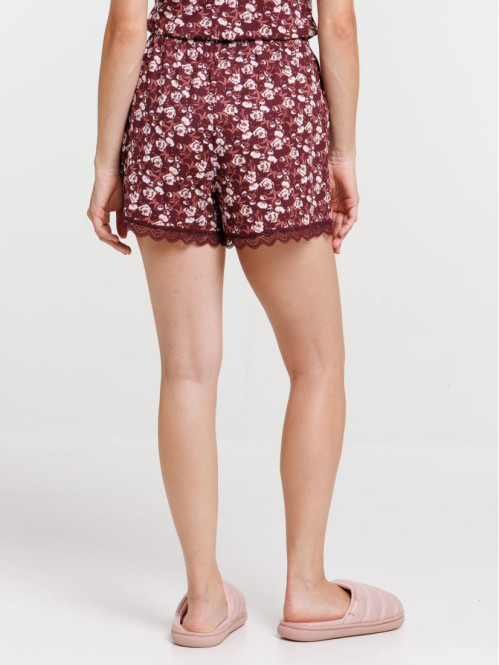 Bas de pyjama short fleuri...