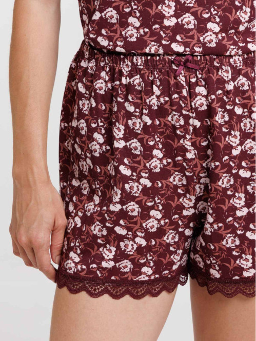 Bas de pyjama short fleuri...