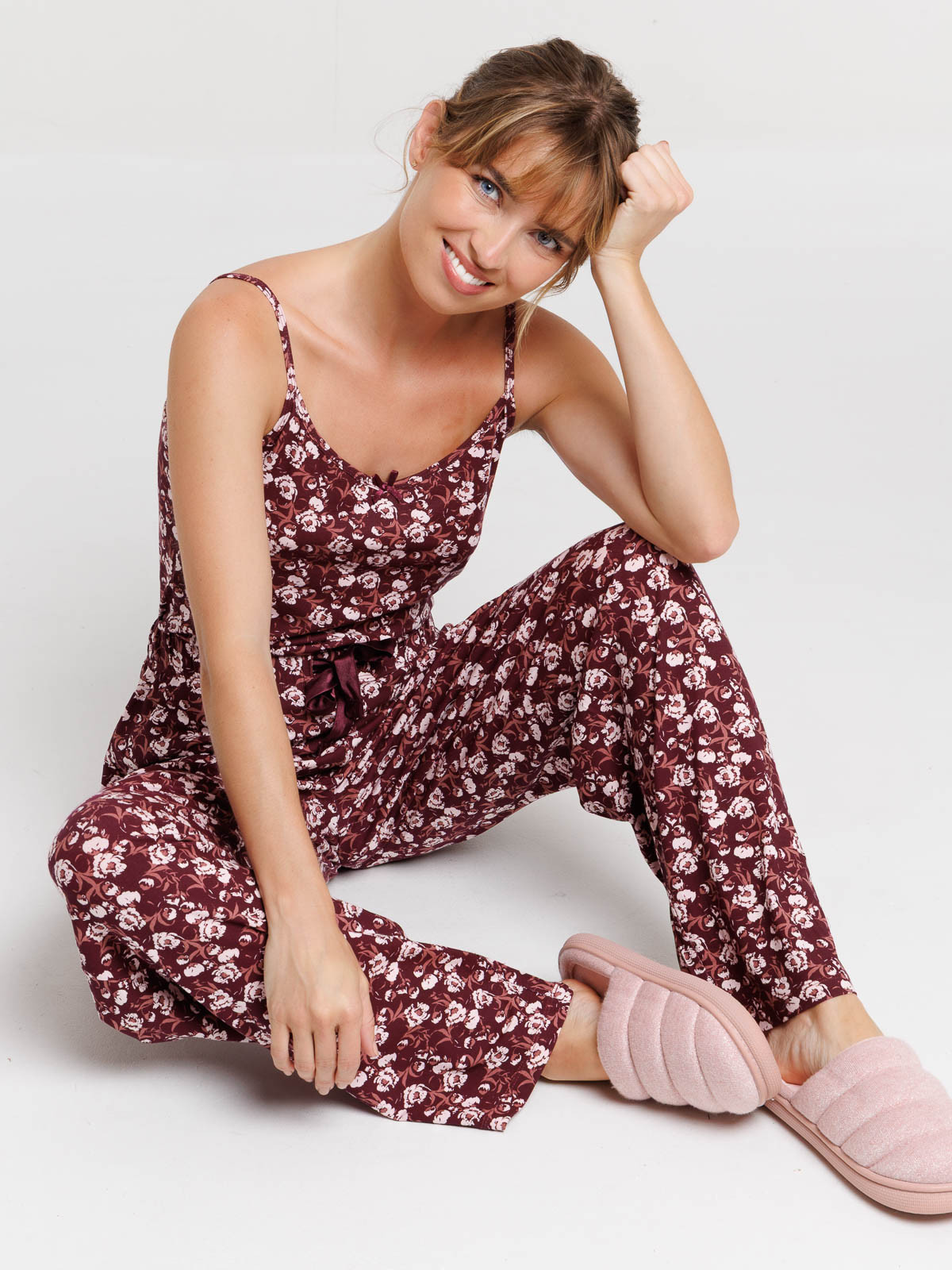 Bas de pyjama fleuri femme Bas de pyjama fleuri femme