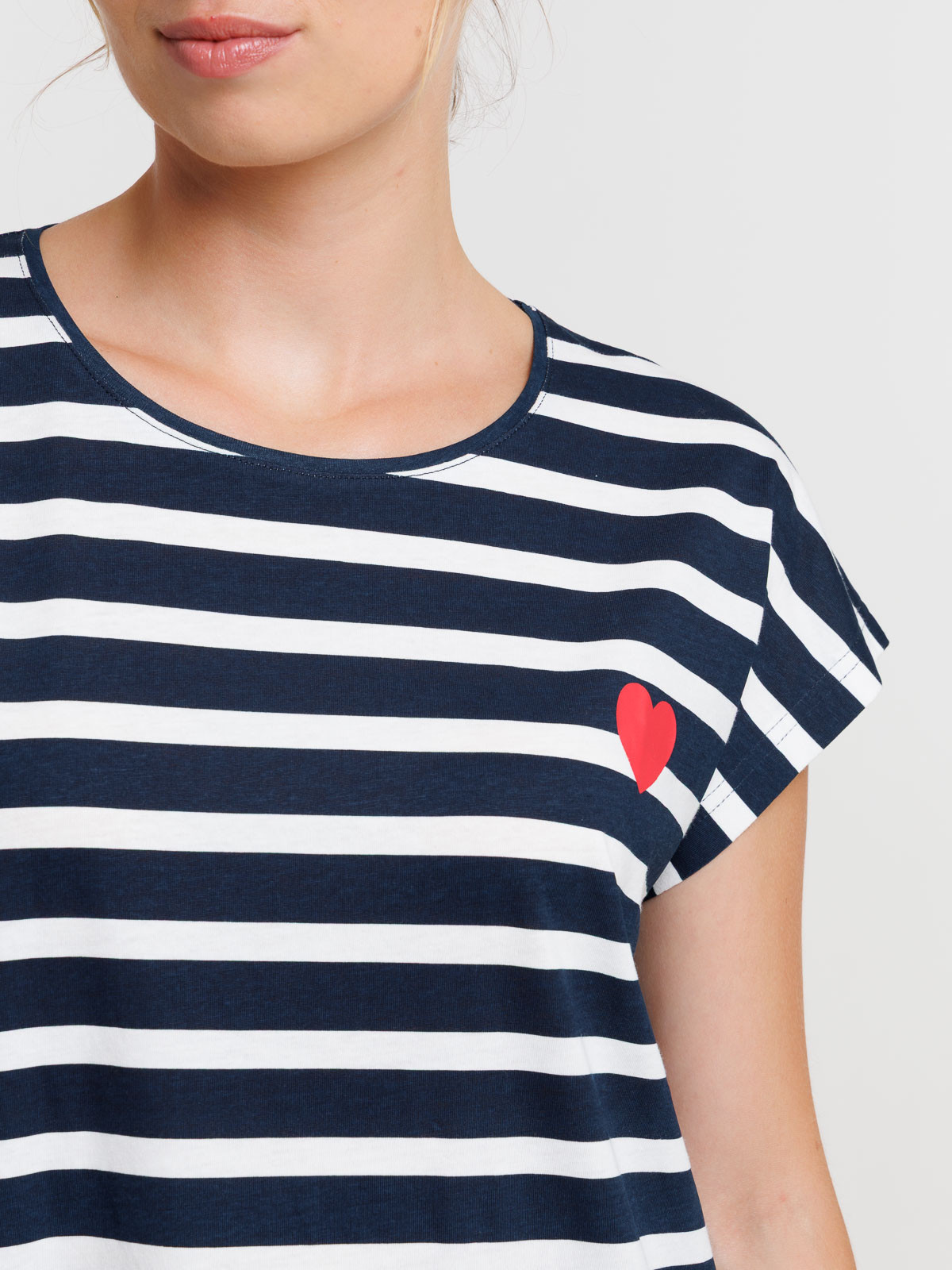 Chemise de nuit rayée femme