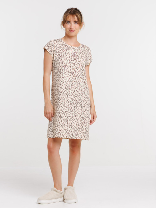 Chemise de nuit léopard femme