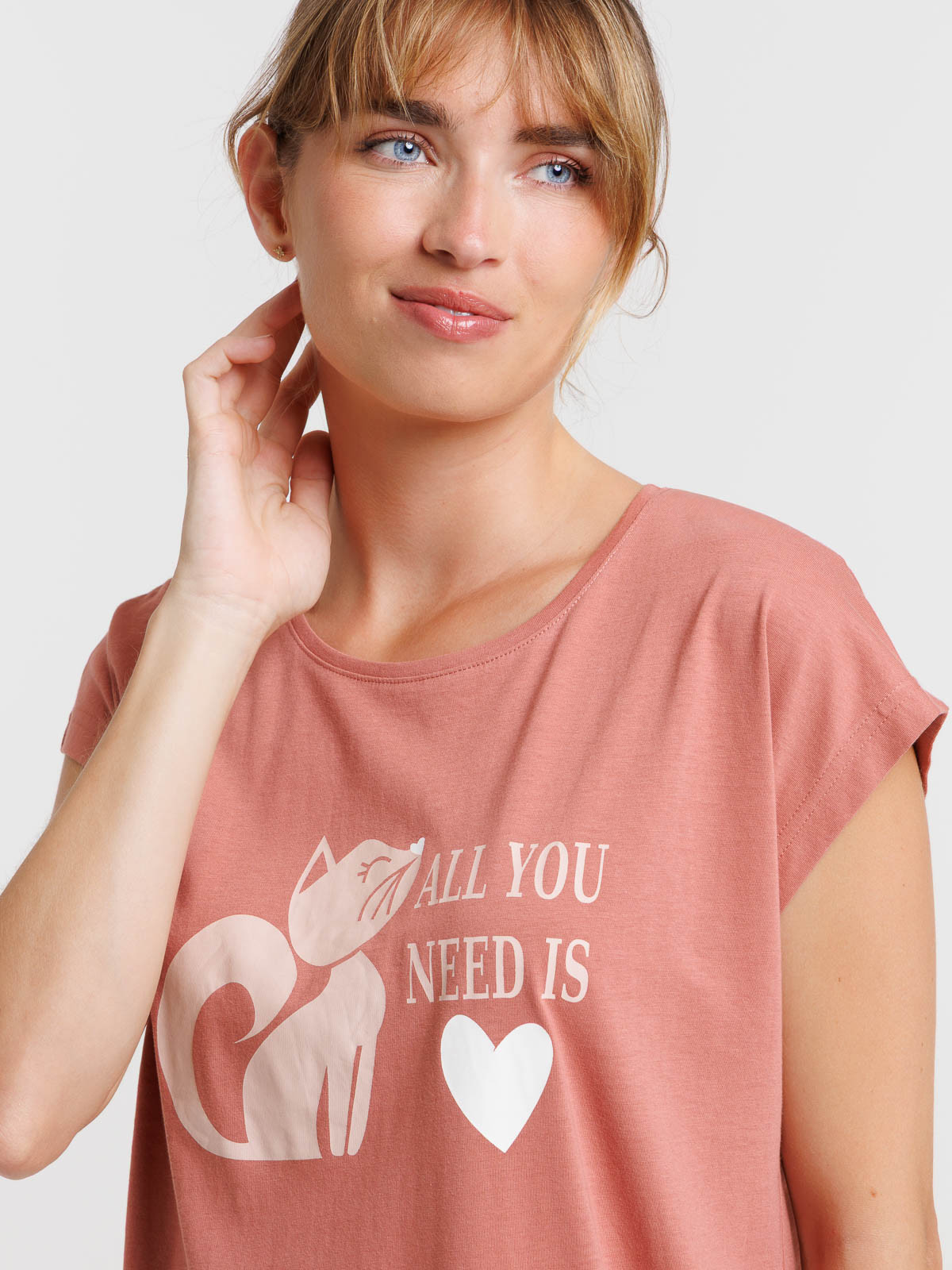 Chemise de nuit chat femme