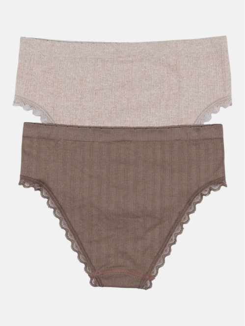 Lot de 2 shorties unis...