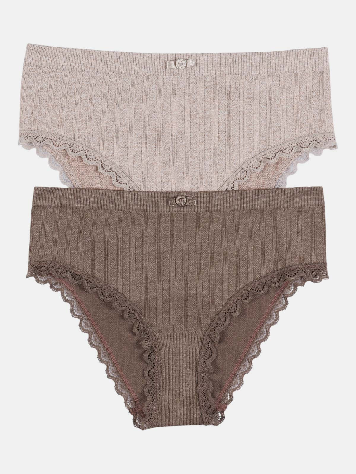 Lot de 2 shorties unis femme (S-XL) Lot de 2 shorties unis femme (S-XL)