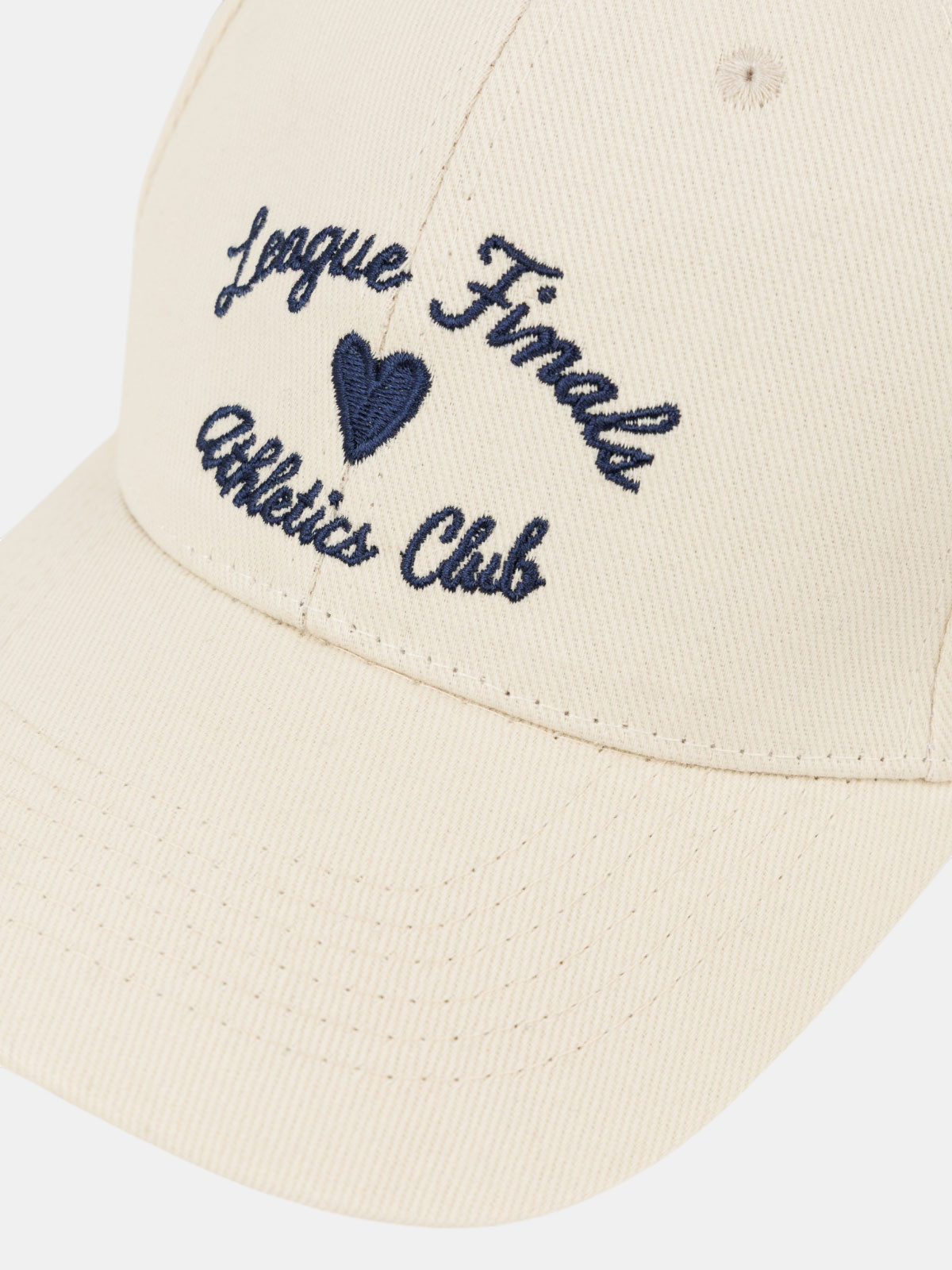 Casquette baseball coeur écru femme Casquette baseball coeur écru femme