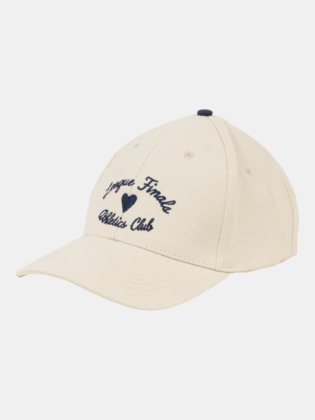 Casquette baseball coeur écru femme Casquette baseball coeur écru femme