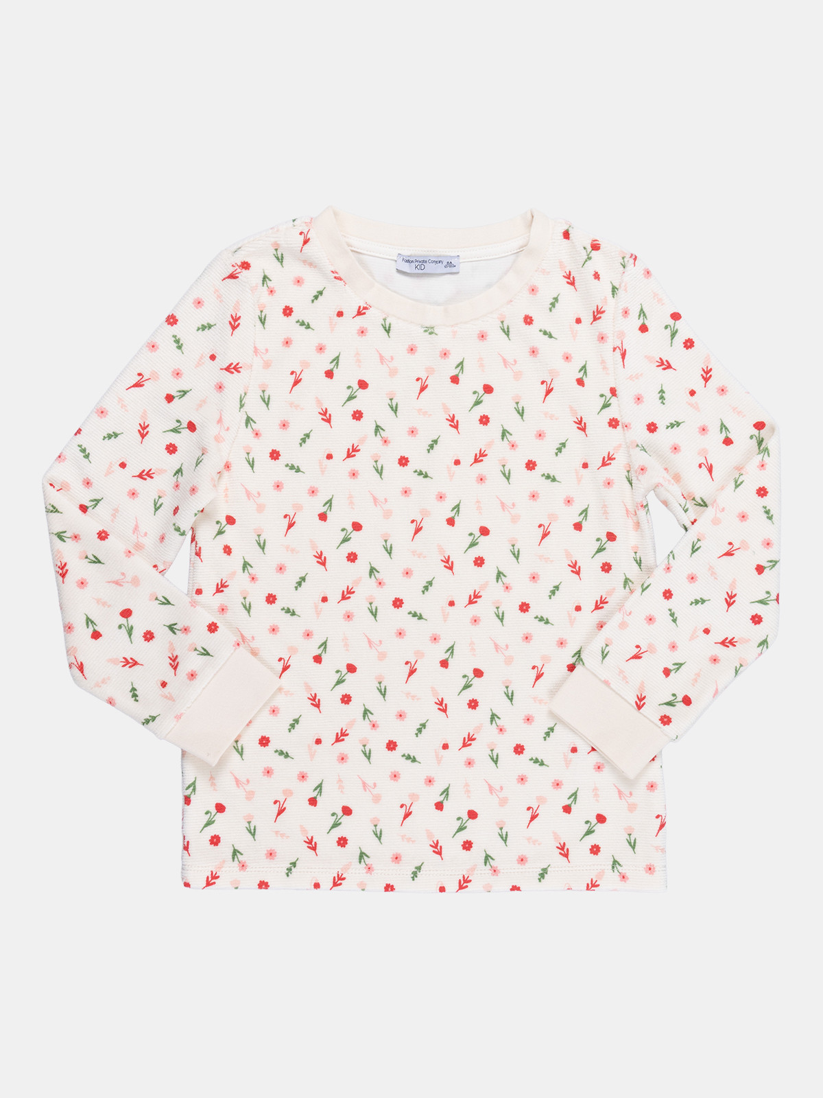 Pyjama fleuri en velours fille (3-8A) Pyjama fleuri en velours fille (3-8A)