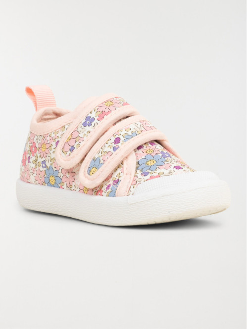 Tennis toile fleurie fille...