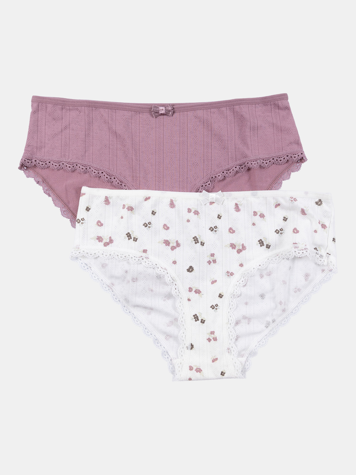 Lot de 2 shorties fleurs femme (S-XL) Lot de 2 shorties fleurs femme (S-XL)