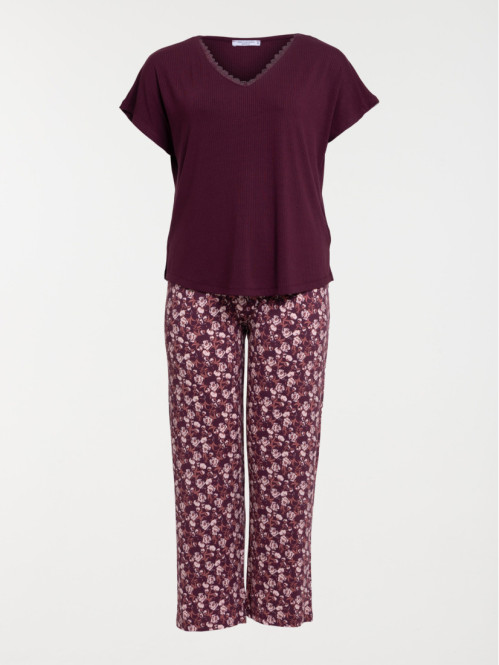 Pyjama fleuri grande taille...