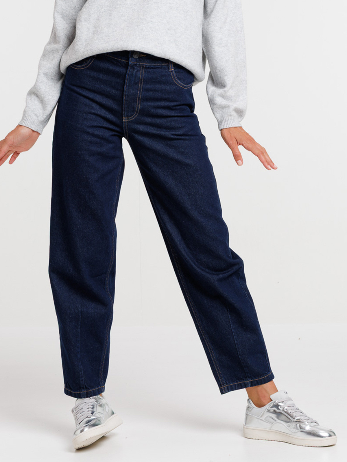 Jean brut barrel femme Jean brut barrel femme