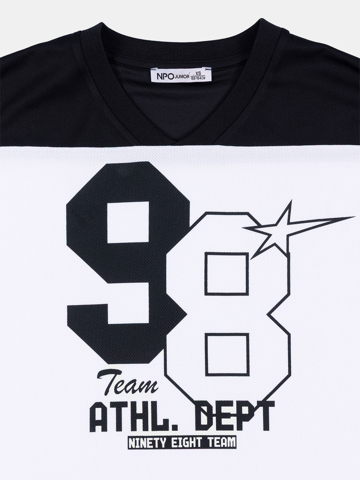 T-shirt col V numéro 98 garçon (XXS-M) T-shirt col V numéro 98 garçon (XXS-M)