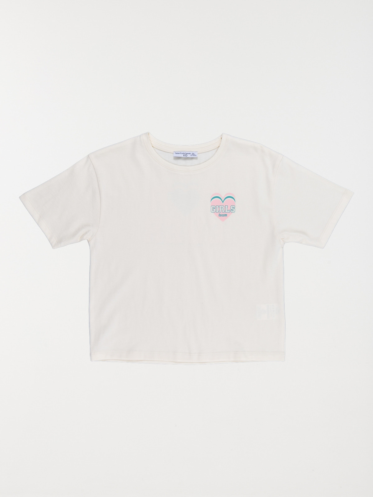 T-shirt girls team nacre fille (3-12A) T-shirt girls team nacre fille (3-12A)