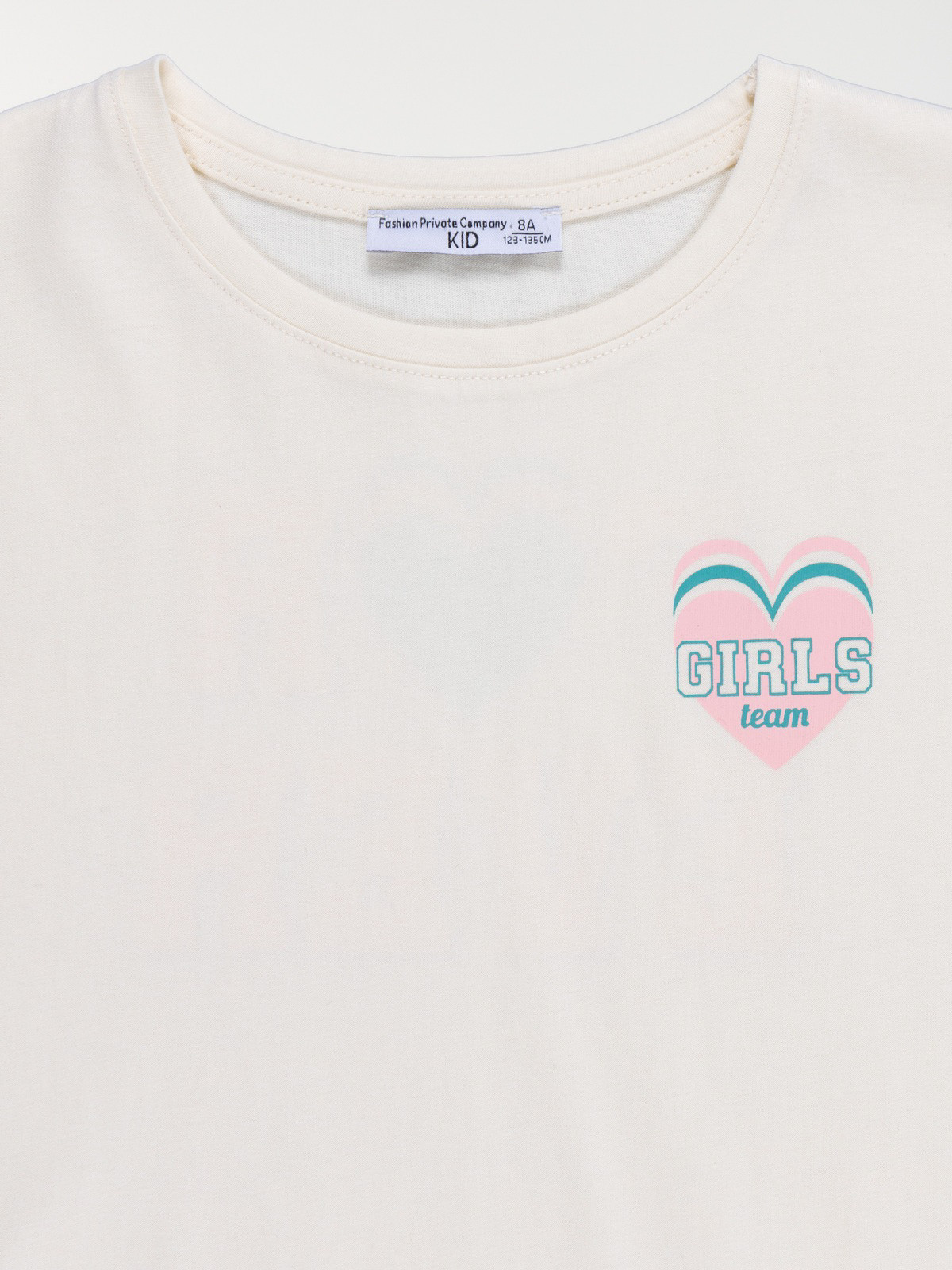 T-shirt girls team nacre fille (3-12A) T-shirt girls team nacre fille (3-12A)