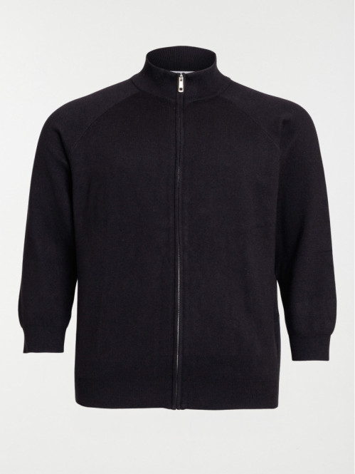 Gilet noir zippé homme...