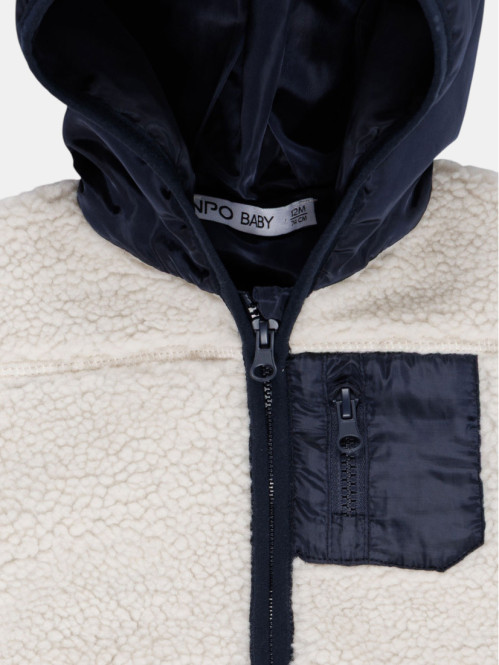 Manteau sherpa à capuche...