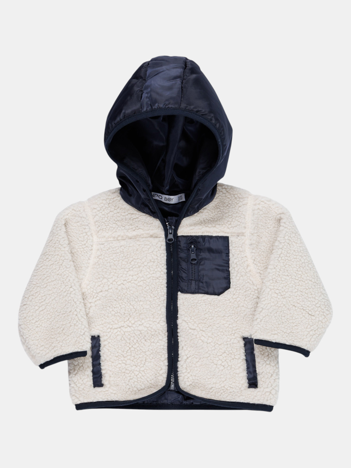 Manteau sherpa à capuche garçon (3-36M) Manteau sherpa à capuche garçon (3-36M)