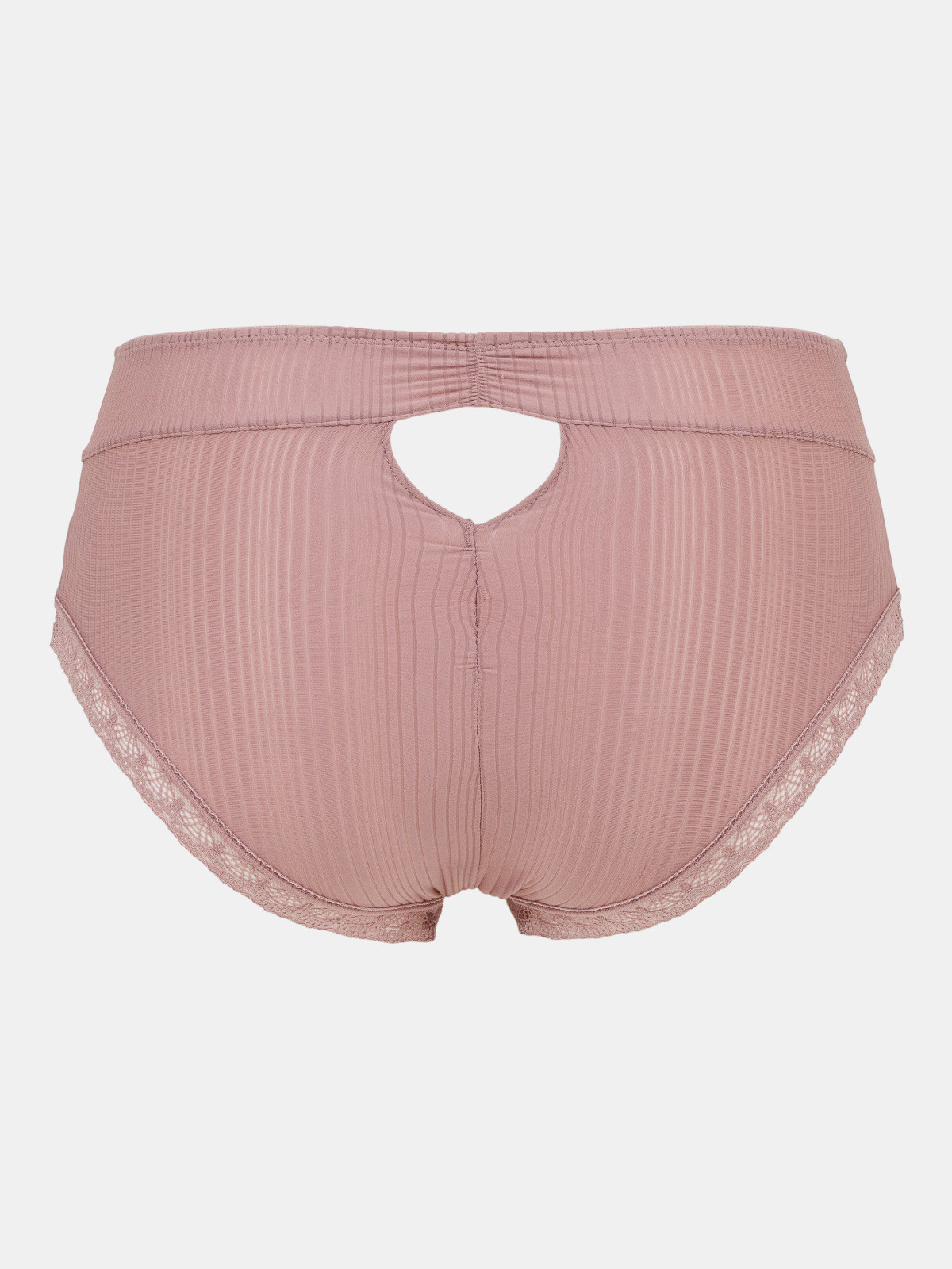 Shorty bi-matière mauve femme (S-XL)