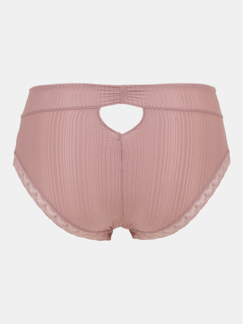 Shorty bi-matière mauve...